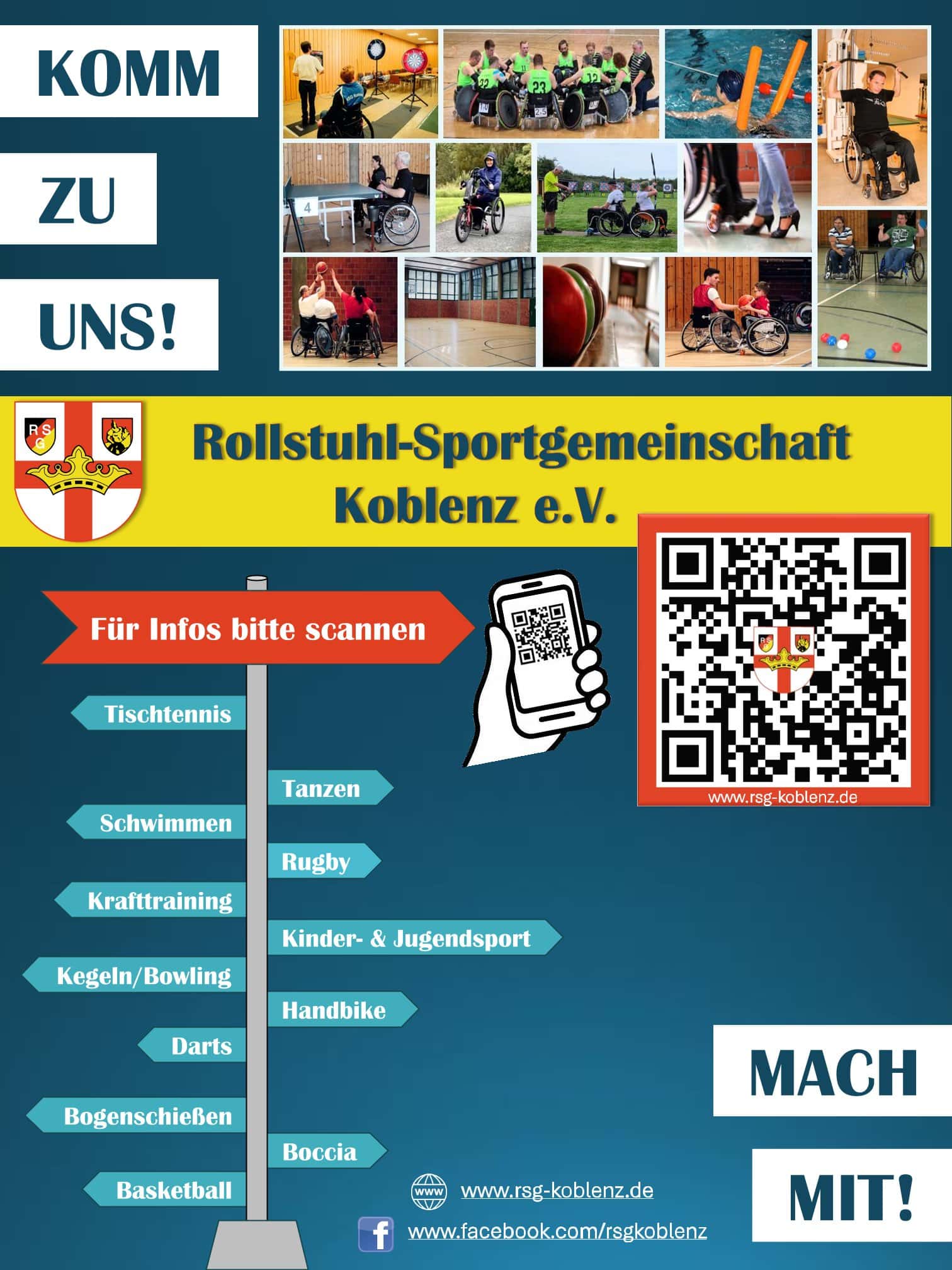 Komm zu uns!