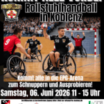 Kommt alle vorbei - Rollstuhlhandball in Koblenz